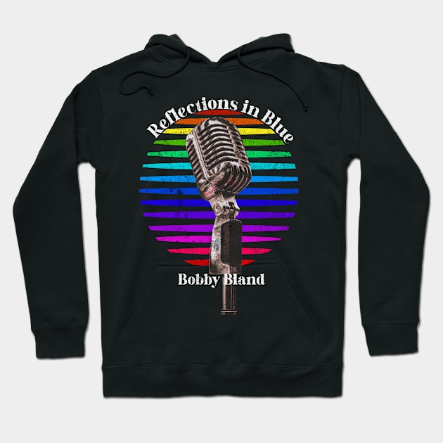 Bobby Bland Reflections in Blue Hoodie by silvia_art